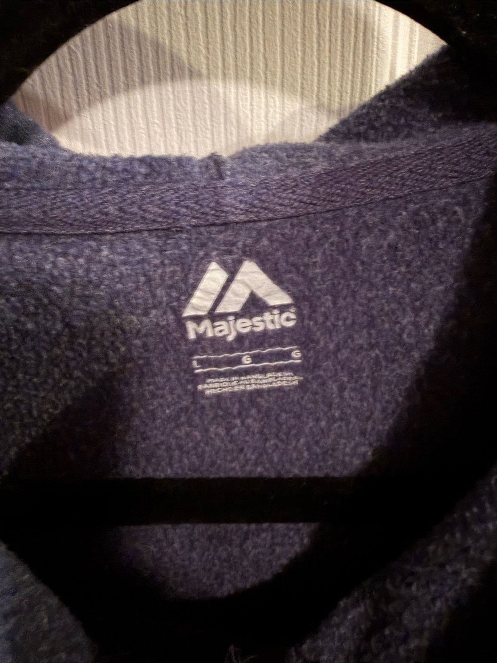 Men's Navy Hoodie - Picture 2 of 3